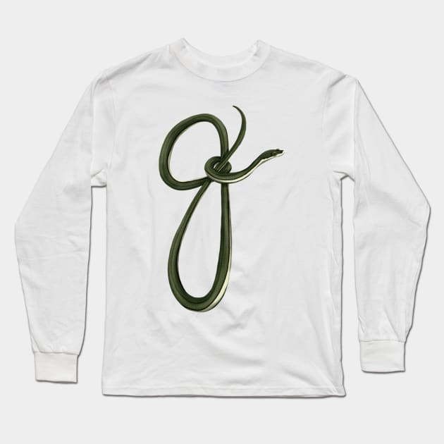 Q - Queen snake Long Sleeve T-Shirt by miim-ilustra